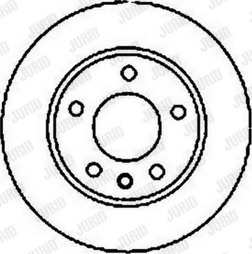 Jurid 561631J - Гальмівний диск autocars.com.ua