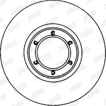 Jurid 561643J - Гальмівний диск autocars.com.ua