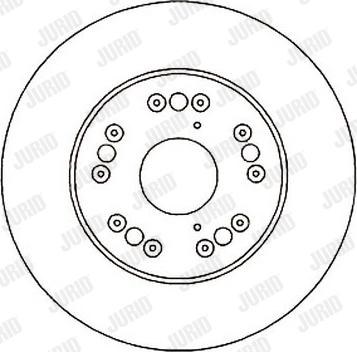 Jurid 561644J - Гальмівний диск autocars.com.ua