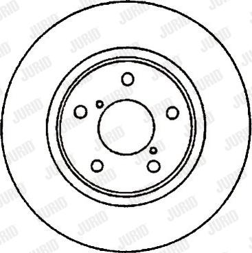 Jurid 561648J - Гальмівний диск autocars.com.ua