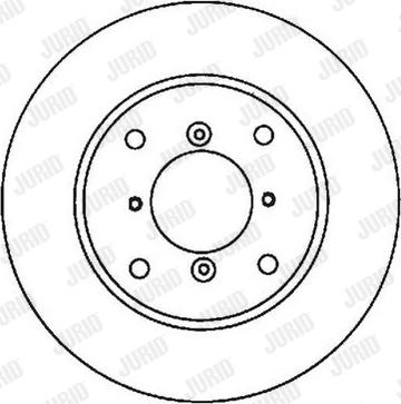 Jurid 561650J-1 - Гальмівний диск autocars.com.ua