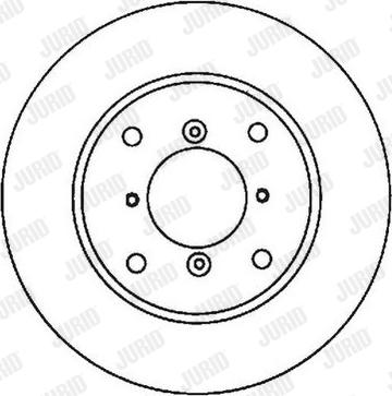 Jurid 561650J - Гальмівний диск autocars.com.ua