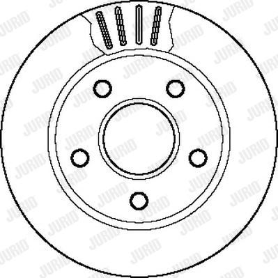 Jurid 561654J - Гальмівний диск autocars.com.ua