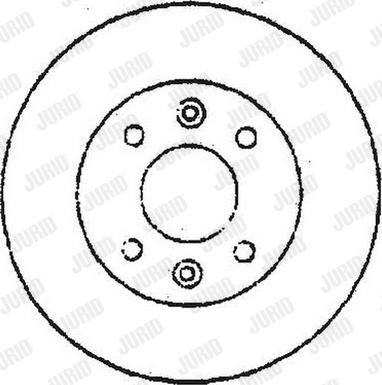 Jurid 561660J - Гальмівний диск autocars.com.ua