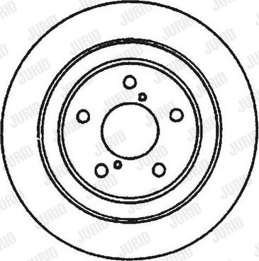 Jurid 561666J-1 - Гальмівний диск autocars.com.ua