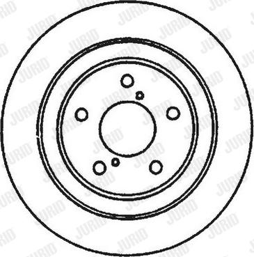 Jurid 561666JC - Гальмівний диск autocars.com.ua