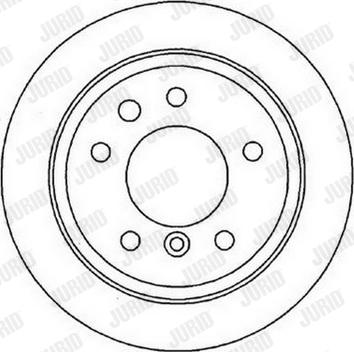 Jurid 561668J - Гальмівний диск autocars.com.ua