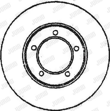 Jurid 561676JC - Гальмівний диск autocars.com.ua