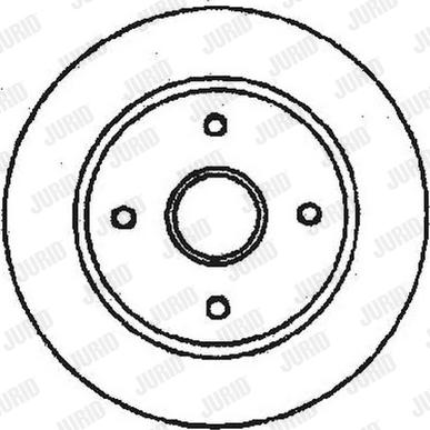 Jurid 561678J-1 - Гальмівний диск autocars.com.ua