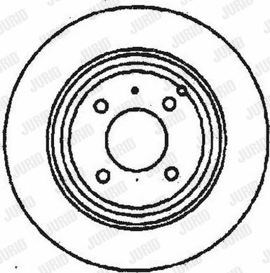 Jurid 561681J - Гальмівний диск autocars.com.ua