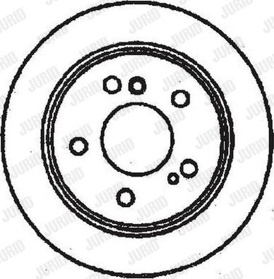 Jurid 561698J - Гальмівний диск autocars.com.ua