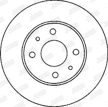 Jurid 561701J - Гальмівний диск autocars.com.ua