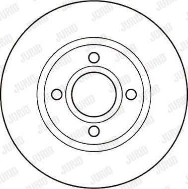 Jurid 561710J - Гальмівний диск autocars.com.ua