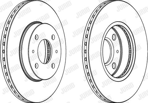 Jurid 561722J - Тормозной диск avtokuzovplus.com.ua