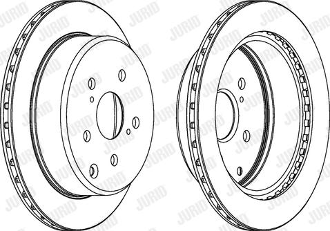 Jurid 561738J-1 - Гальмівний диск autocars.com.ua