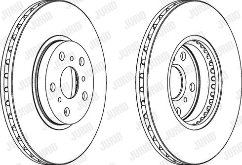 Jurid 561744J - Гальмівний диск autocars.com.ua