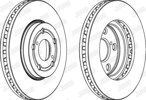 Jurid 561745J - Гальмівний диск autocars.com.ua