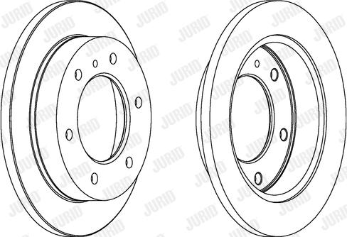 Jurid 561748J - Гальмівний диск autocars.com.ua