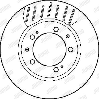 Jurid 561756J - Гальмівний диск autocars.com.ua