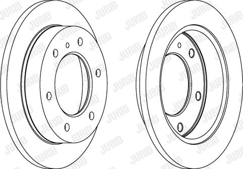 Jurid 561761J - Гальмівний диск autocars.com.ua