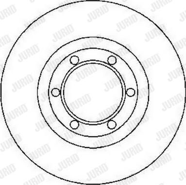 Jurid 561765J-1 - Гальмівний диск autocars.com.ua