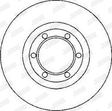 Jurid 561765J - Гальмівний диск autocars.com.ua