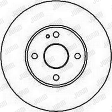 Jurid 561795J-1 - Гальмівний диск autocars.com.ua