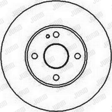 Jurid 561795J - Гальмівний диск autocars.com.ua