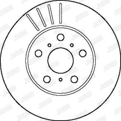 Jurid 561808J - Гальмівний диск autocars.com.ua