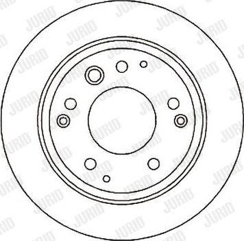 Jurid 561813J - Гальмівний диск autocars.com.ua