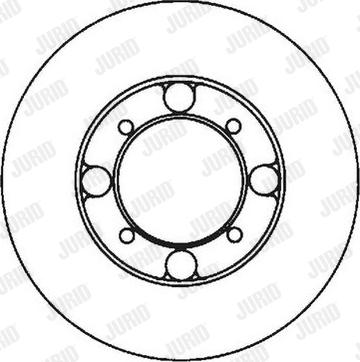 Jurid 561815J - Гальмівний диск autocars.com.ua