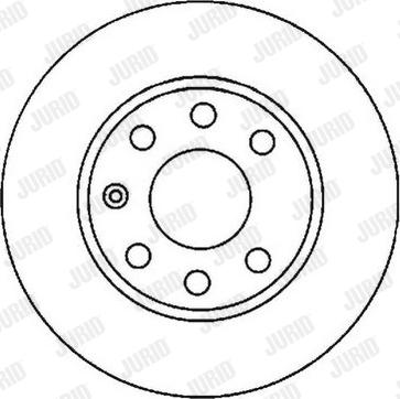 Jurid 561820J - Гальмівний диск autocars.com.ua