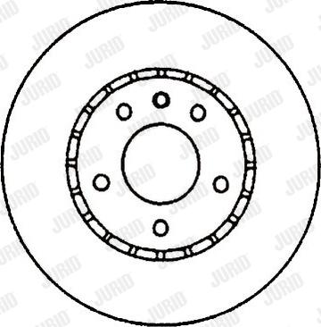 Jurid 561821J - Гальмівний диск autocars.com.ua