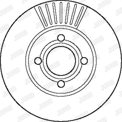 Jurid 561823J - Гальмівний диск autocars.com.ua