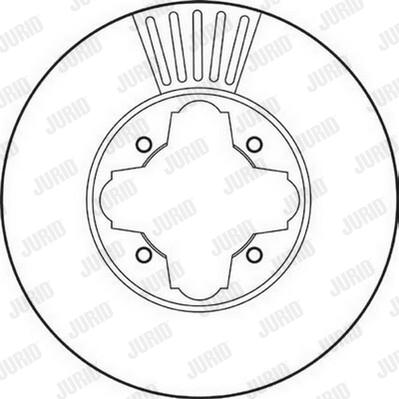 Jurid 561827J-1 - Гальмівний диск autocars.com.ua