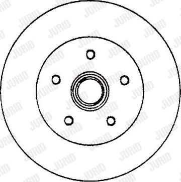 Jurid 561829J - Гальмівний диск autocars.com.ua