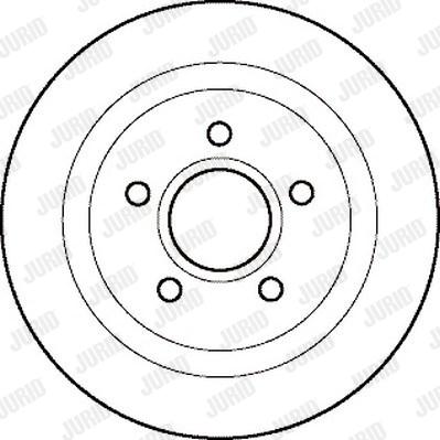 Jurid 561852J - Гальмівний диск autocars.com.ua