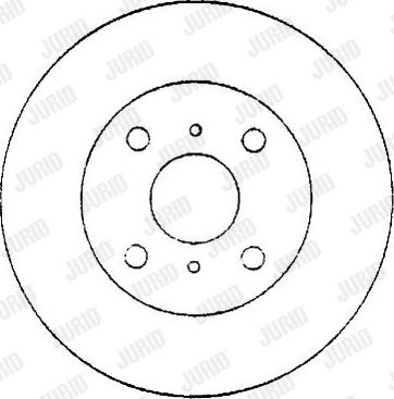 Jurid 561864J - Гальмівний диск autocars.com.ua