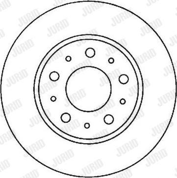 Jurid 561866JC-1 - Гальмівний диск autocars.com.ua