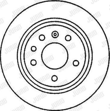 Jurid 561870JC - Гальмівний диск autocars.com.ua