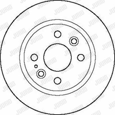 Jurid 561872J - Гальмівний диск autocars.com.ua