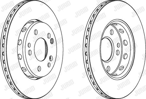 Jurid 561876J - Гальмівний диск autocars.com.ua