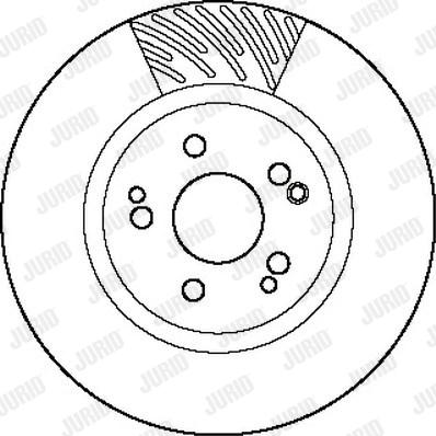 Jurid 561878J - Гальмівний диск autocars.com.ua