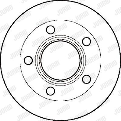 Jurid 561883J - Гальмівний диск autocars.com.ua