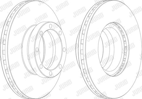 Jurid 561920J - Гальмівний диск autocars.com.ua