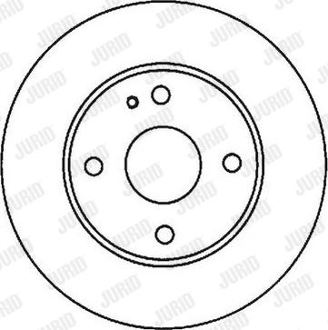 Jurid 561944J - Гальмівний диск autocars.com.ua