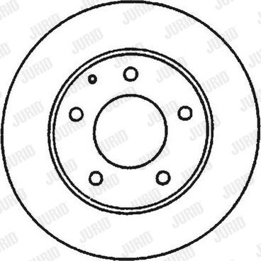 Jurid 561969JC-1 - Гальмівний диск autocars.com.ua