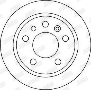 Jurid 561978J - Гальмівний диск autocars.com.ua