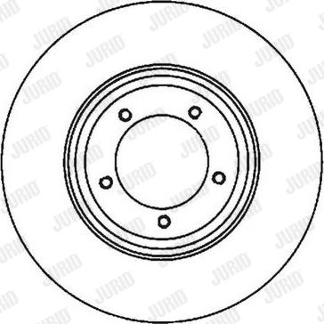 Jurid 561979J-1 - Гальмівний диск autocars.com.ua