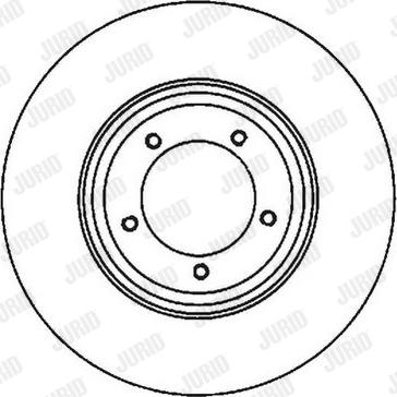 Jurid 561979J - Гальмівний диск autocars.com.ua